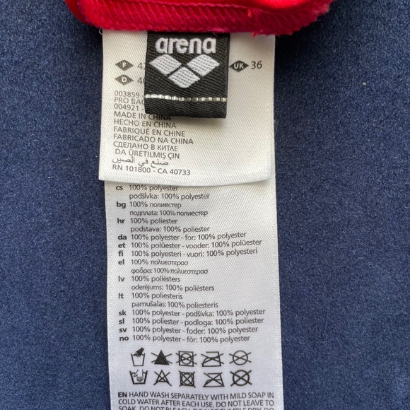 Arena Womens Swimsuit One Piece Bishamon USA Swim Pro Back Maxlife Size 36 - Picture 5 of 9